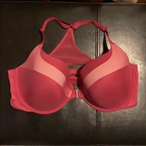 Pink Victoria Secret Racerback Demi Bra 38DD